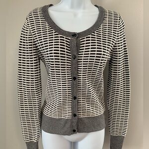Worthington Black and White Cardigan